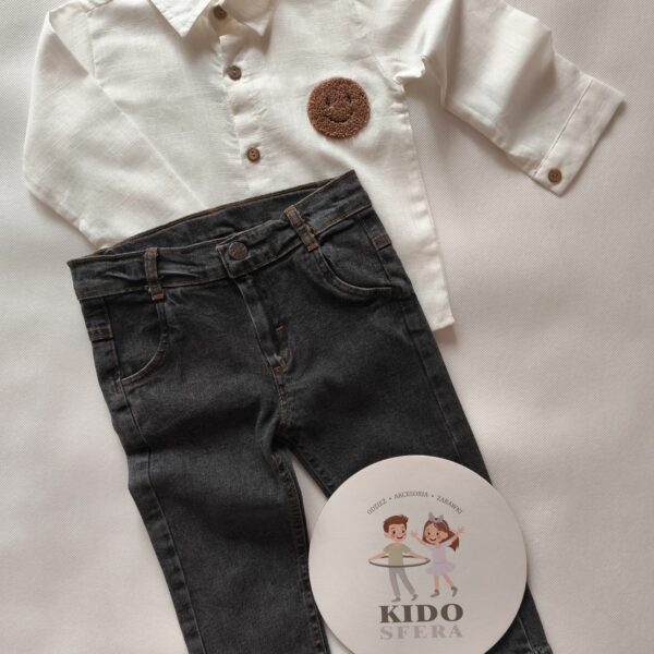 Komplet chłopięcy Koszula+ Jeansy