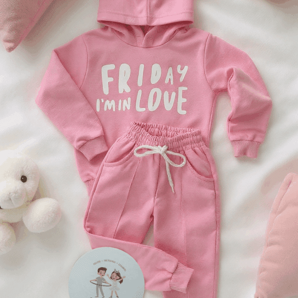 Komplet Różowy FRIDAY