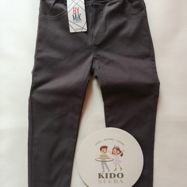 Klasyczne spodnie dla chłopca GRAFITOWE