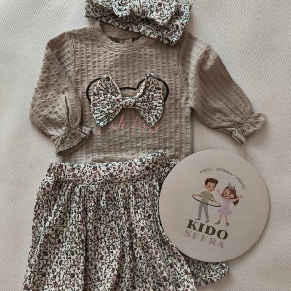 Zestaw Bluzeczka+ Spódnica+ Opaska