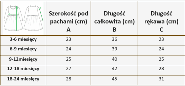 Sukienka dla niemowląt PUDROWY RÓŻ - obrazek 3