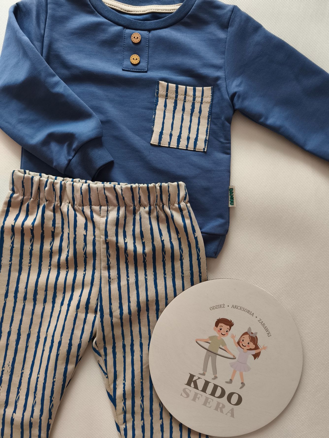 Granatowy komplet dresowy - obrazek 2