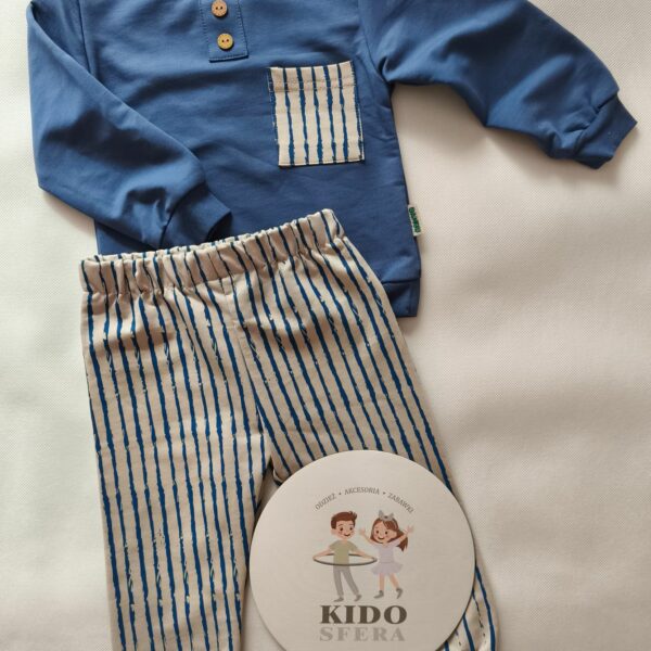 Granatowy komplet dresowy