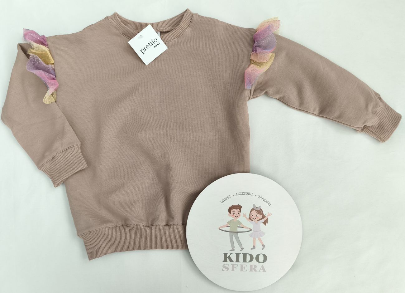 Bluza z tiulowym motylkiem