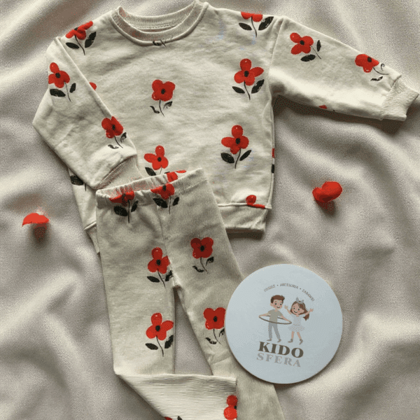 Komplet Bluza+ Leginsy BEŻ