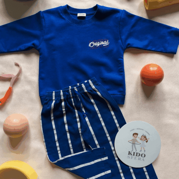 Granatowy Komplet dla chłopca